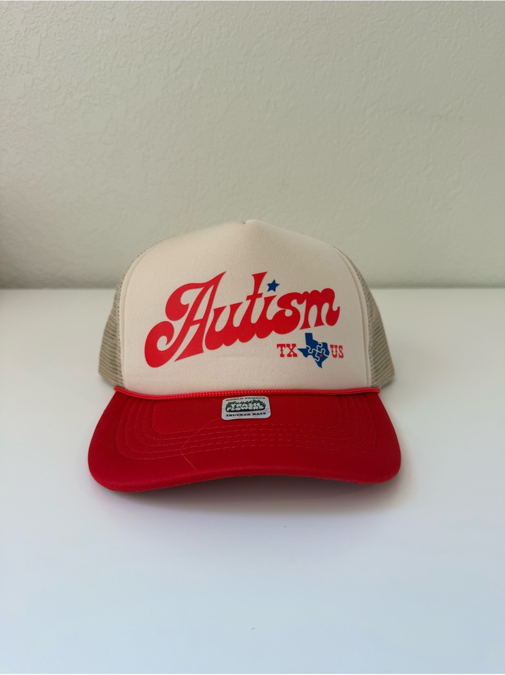 Trash Flowers Autism trucker hat - Picture 4 of 5